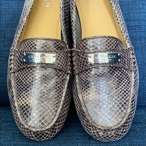 Coach snakeskin flats